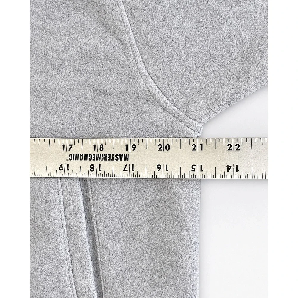 Madewell Wool-Blend Varsity Jacket Womens Medium Grey Excellent CK489 Bomber